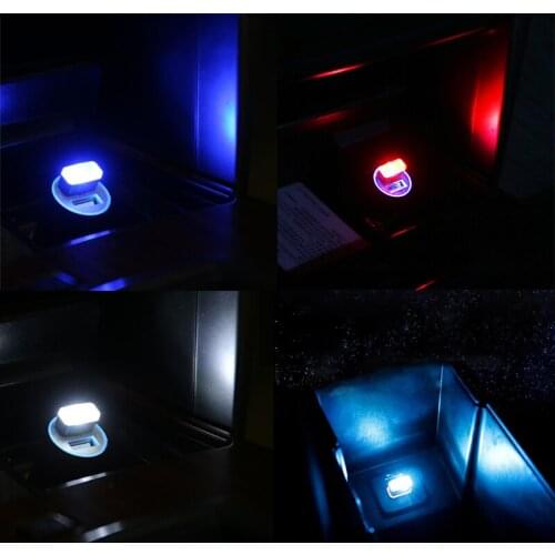 Car-Styling USB Atmosphere LED Light Car Accessories For BMW E46 E60 Ford focus 2 Kuga Mazda 3 cx-5 Volkswagen Polo Golf 4 6