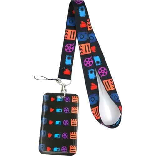 Film Equipment Key lanyard Car KeyChain ID Card Pass Gym Mobile Phone Badge Kids Key Ring Holder Jewelry Decorations