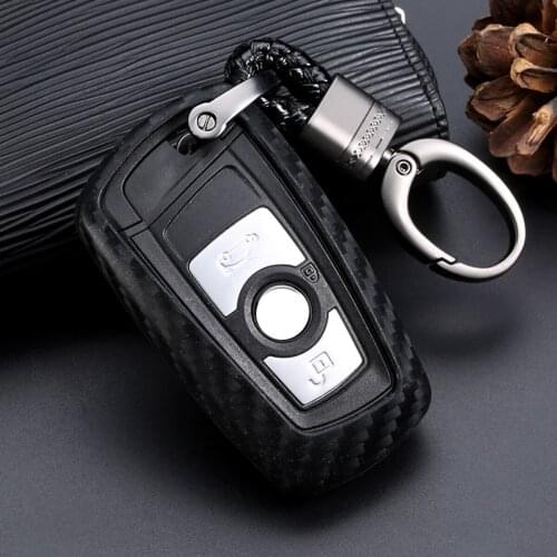 Fit For BMW 2 3 4 5 6 Series M5 M6 X3 X4 Accessories 3 Button Car Key Fob Cover Holder Case Cover Keychain