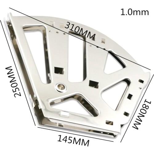 Stainless Steel Shoe Cabinet Hardware Flip Frame Connector Movable Plate Frame Type Metal Hidden Over Fitting Hinge