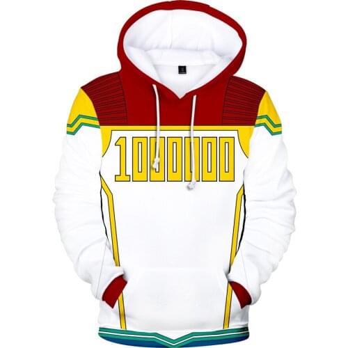 Hot Sale 3D Anime My Hero Academia Fashion Hoodies Sweatshirts Cartoon Role Play My Hero College Hoodie Men' Brand Design Cap