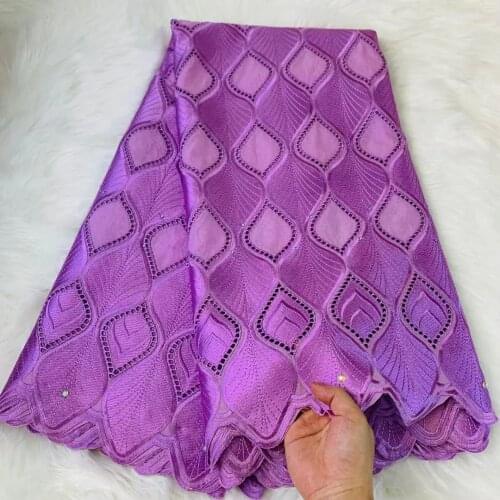Hot Selling Swiss Voile In Switzerland African Dry Lace Fabric Cotton Embroidery African Swiss Lace Fabrics For Wedding 5Yards