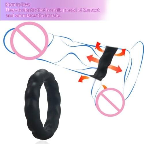 Male Silicone Lock Fine Ring Three-Piece Suit For Men JJ Delay Lock Fine Sex Toy Female Vibrator Sex Toy Store