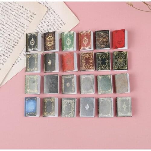 3Pcs 1:12 Dollhouse Miniature Book Classic Flip Book Model Doll Home Decor Toy Miniature Scene Model High Quality