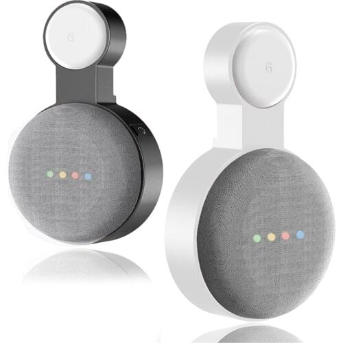 Wall Outlet Mount Holder Bracket For Google Nest Mini 2nd Gen Smart Outlet Wall Mount Holder Bracket For Google Nest Mini