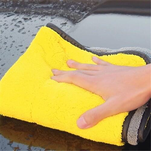 New 30x30/60CM Car Wash Microfiber Towel Car Cleaning Drying Cloth Hemming Car Care Cloth Detailing Car Wash Towel For Toyota