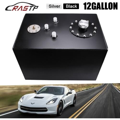 RASTP-12Gallon 48L Aluminum Race Drift Fuel Cell Tank Fuel Surge Tank RS-OCC051