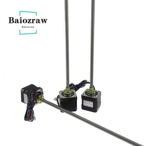 VORON Trident 3D Prints Motor Nema17 Stepper Motor with T8 Screw Lead 8mm 300mm 42 Motor 42BYGH 17HS4401S