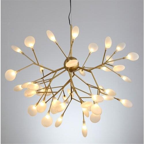 Modern led chandeliers ceiling Tree Leaf Branch firefly Chandelier Lighting Living Bedroom Kitchen Home Decor Suspension Lamp