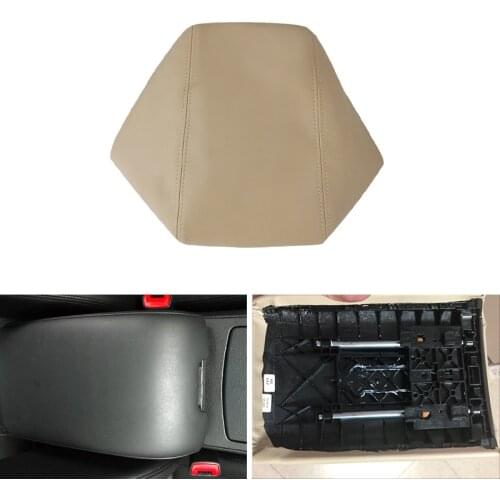 Car-styling Microfiber Leather Center Control Lid Armrest Box Cover Trim For Infiniti G35 2002 2003 2004 2005 2006 2007 Beige