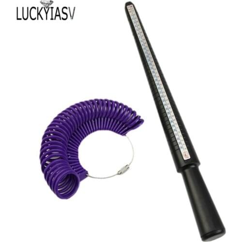 Jewellery Tools Ring Size Mandrel Stick Finger Gauge Ring Sizer Measuring Jewelry Tool Set Ring Size Fashion Jewellery Tools