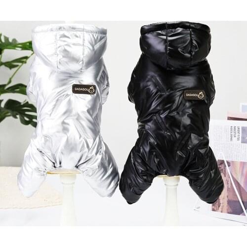 Winter Puppy Dog Coat Jacket for Small Dogs Waterproof Windproof Dog Snowsuit Warm Fleece Padded Pet Clothes for Poodles Bulldog