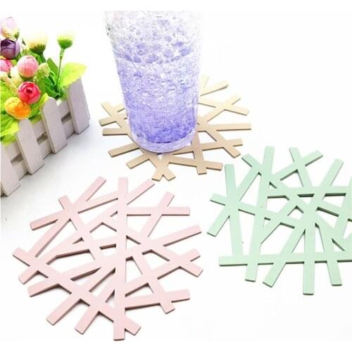1pc Insulated Hot Pad Bowl Mats Heat Resistant Irregular Rubber Trivet Mat Pot Holder Mat Cup Coaster Cup Accessories