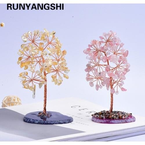 1pc Natural Rose Quartz Crystal Pyramid pink stone Specimen Lucky tree Healing Christmas decorator 13-15cm