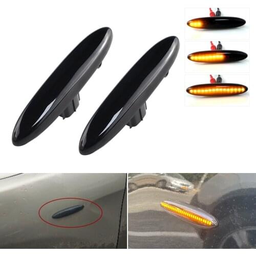 2PCS For TOYOTA Camry ACV40 2006-2011 Crown 2003-2008 Crown Royal Saloon 2003-2008 Led Dynamic Side Marker Turn Signal Light