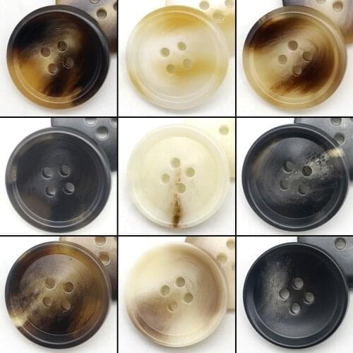 20pcs Resin 4 Holes Buttons Sewing Accessories Size Complete for Clothing Decorative Plastic Buttons Handmade DIY