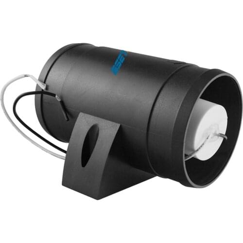 3' Boat In Line Bilge Blower Fan 12V Marine Cabin Engine Ventilation Black