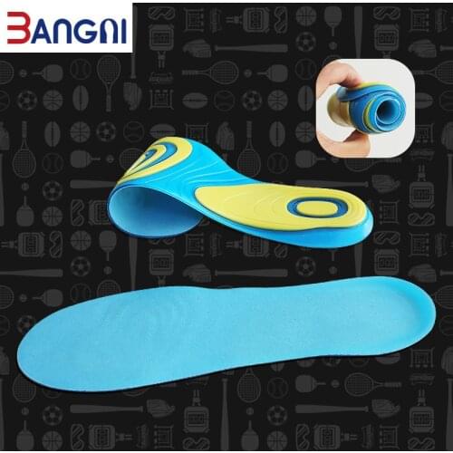3ANGNI Silicon Gel Insoles Foot Care for Plantar Fascistic Heel Running Sport Insoles Shock Absorption arch orthopedic insole