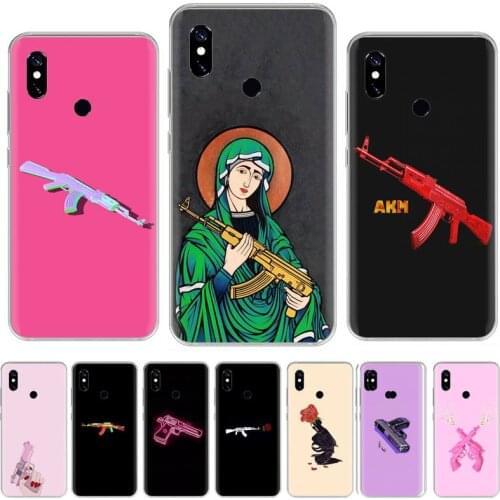 AK-47 gun Phone Case For Xiaomi Redmi 7 9t 9se k20 mi8 max3 lite 9 note 8 9s 10 pro