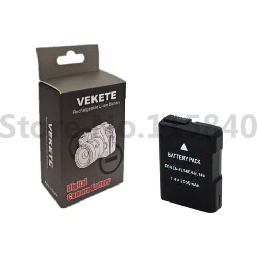 10pc/lot EN-EL14 batteries ENEL14 EN EL14 EN-EL14a EL14a Camera Battery pack For Nikon D5200 D3100 D3200 D5100 P7000 P7100