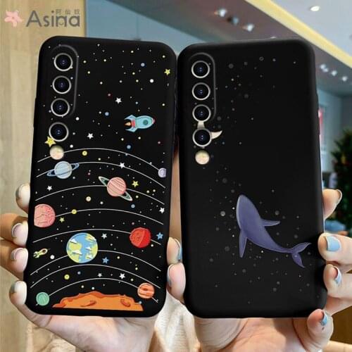 ASINA Cartoon Case For Xiaomi Mi10 11 9 8 Case Official Original Liquid Silicone Case For Xiaomi Redmi Note 10 9 8 7 Case Solar
