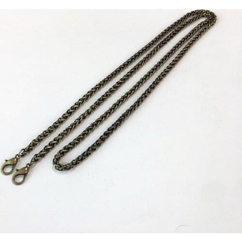 10pcs 5mm Width Cross 40cm Lock Metal Purse Frame Chains Chain Strapsfor Sewing Bag Craft Accessories