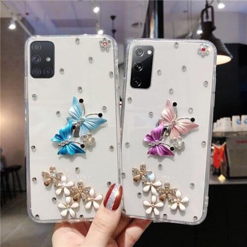 Luxury Case For Samsung Galaxy S21 S8 S9 S10 S10E S20 FE Ultra Plus Note 8 9 10 20 Pro Case 3D A10 A20 A30 A50 A70 A51 A71 Cover