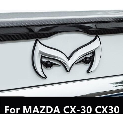 For MAZDA CX-30 CX30 Car styling modified front and rear batcar trunk label M label mark Decorative Automobile accessories