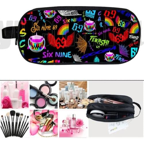 3D Double Layer Gooba 6ix9ine Functionary Pencil Case Stationery Bag Women Cosmetic Bag Children Pen Bag Student Cartoon Pen Box
