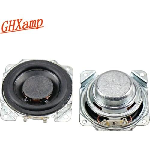 GHXAMP 2 inch Full Range Speaker 8ohm 10W Neodymium Bluetooth Speaker DIY 52mm Full Frequency Loudspeaker Rubber Edge 2PCS