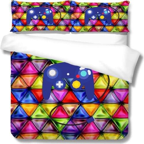 Bedding Set King Size Game Handle Printed Boys Duvet Cover Sets Queen Full Double Single Size Fashionable Creative Bed Gift