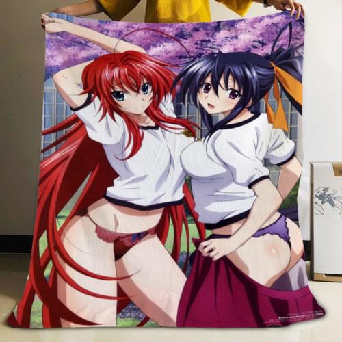 Musife Custom High School D×D Flannel Blanket Design Your own Blanket Flannel Blankets for Sofa DIY Dropshipping