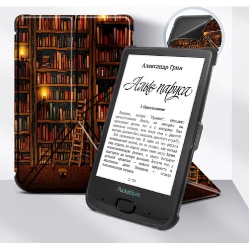 Origami Case for Pocketbook 606 628 633 616 627 632, Pocketbook Touch Lux 4 / Basic Lux 2 /Touch HD 3 Smart Stand Funda Cover