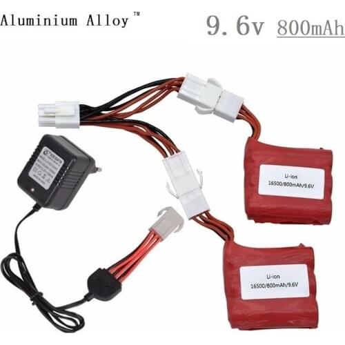 Original Limskey 9.6V 800mAh Li-ion battery + 9.6v Charger for 9115 S912 9116 high speed RC Truck RC car battery free shipping