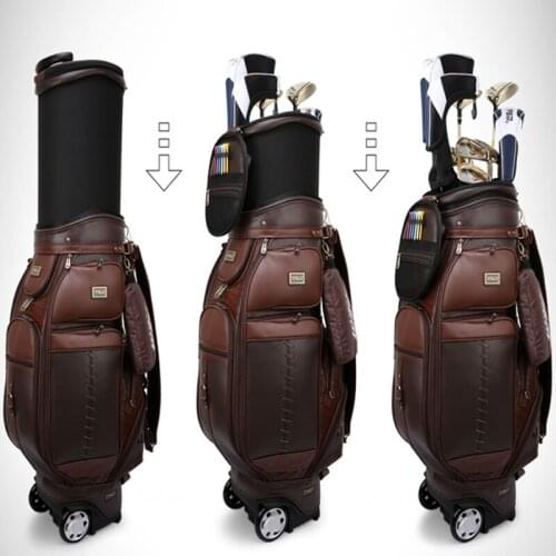 Free to send rain cover! PGM genuine standard ball bag package men golf stretching Microfiber Multifunctional aviation package