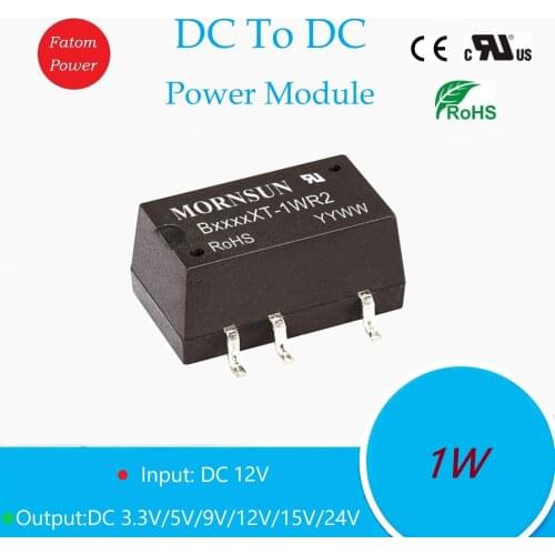 12VDC To DC 3.3V 5V 9V 12V 15V 24V 1W Step-Up Converter Boost Chip Step Down IC Isolated Voltage 1500V Power Module SMD