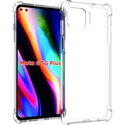 Crystal Clear Reinforced Corners TPU Shock Absorption and Anti-Scratch Cover case for MOTOROLA Moto G 5G Plus 2020