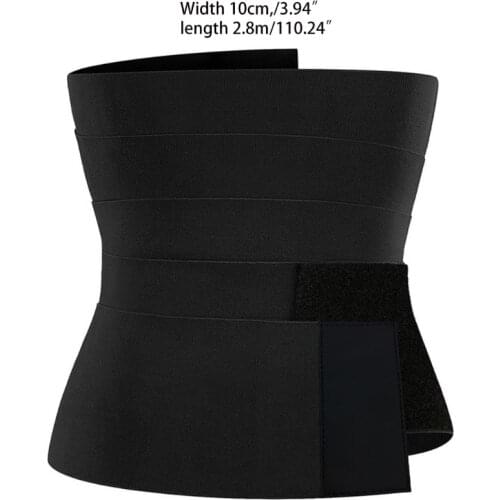 Y1QD Waist Train Shaperwear Belt Women Slimming Tummy Wrap Belt Resistance Bands Cincher Body Shaper Control Strap