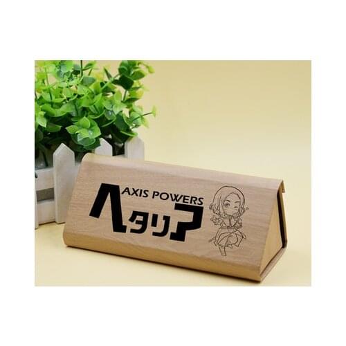 Anime Axis Powers Hetalia APH Wang Yao Cosplay Fold Pencil Case Protective Hard Eye Glasses Case Storage Bag Sunglasses Box