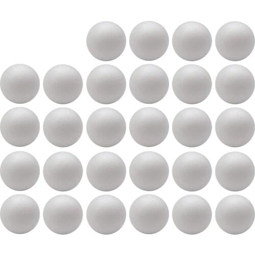 28-Pack Craft Styrofoam Balls, 2 Inches in Diamete, Smooth and Durable Foam Balls, for DIY Crafting and Decoration, White