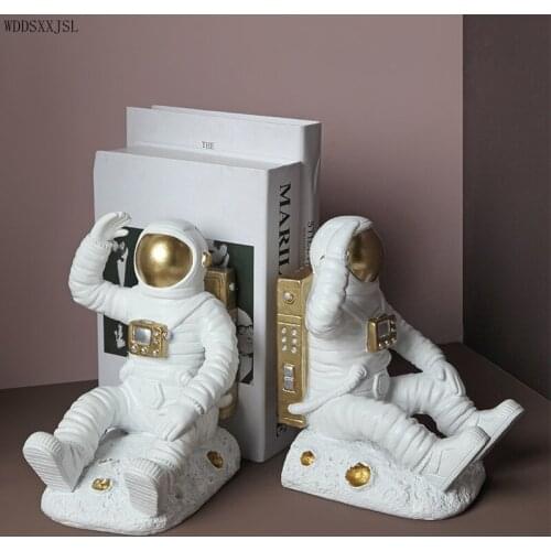 WDDSXXJS Nordic creative cute astronaut bookend decorate storage office study Bookend Ornaments home decoration accessories