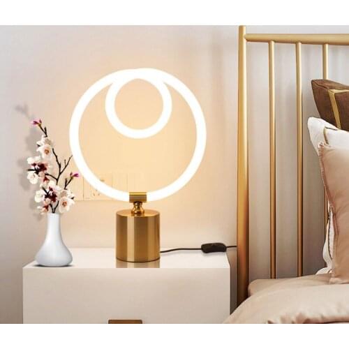 Modern LED Plastic Tube Table Lamp Bedroom Bedside Lamp Study Reading Office Bar Desk Lamp Home Decor Living Room Light Fixtures