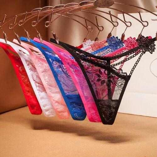 Sexy mesh yarn ladies Panties thong transparent perspective young woman temptation underwear fashion hot T pants G-String