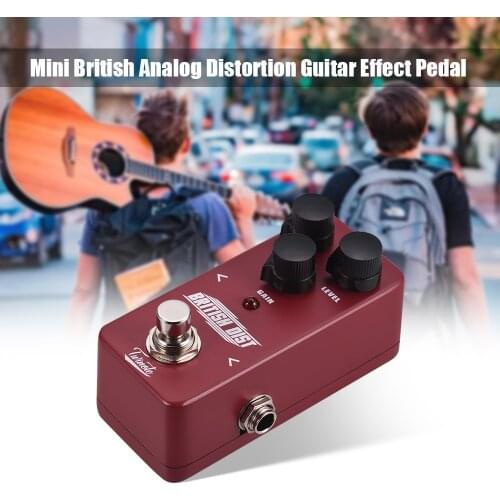 Twinote BRITISH DIST Mini British Analog Distortion Guitar Effect Pedal Processsor Full Metal Shell with True Bypass guitar part