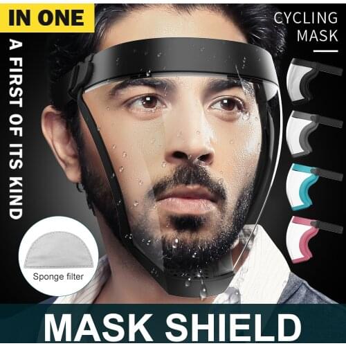 Z50 Dropshipping Full Face Shield Kitchen Transparent Shield Home Oil-splash Proof Eye Facial Anti-fog Head Cover Safety Glasses