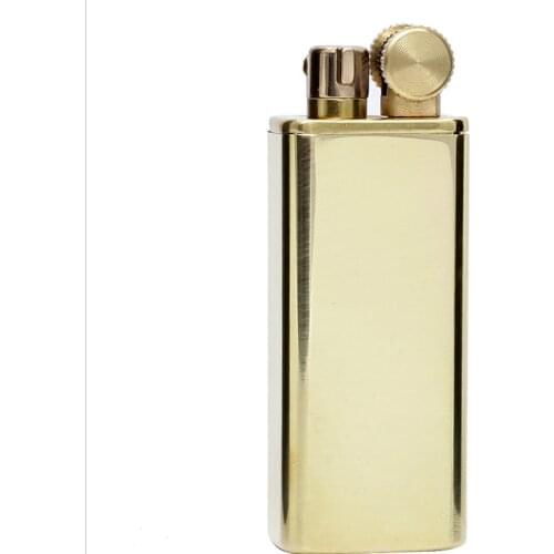 ZORRO Cuboid Retro Super Brass kerosene lighter trench Pure copper gasoline oil lighter