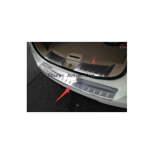 2014 2015 2016 for Nissan Rogue X-TRAIL rear boot scuff plate, bumper protector,scuff plate for , stainless steel,2pc