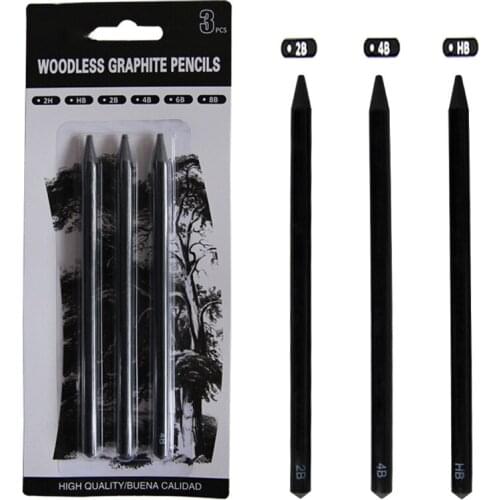 3Pcs/set Artist Sketching Charcoal Pencils Multifunction Professional Drawing Pencils For Students School Office Art Supplies