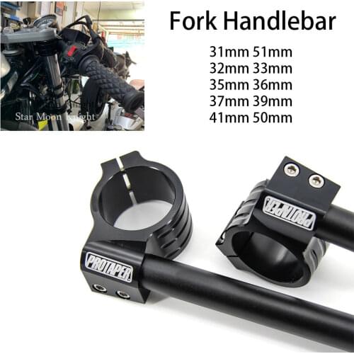 31MM 32MM 33MM 35MM 36MM 37MM 39MM 41MM 45MM 48MM 50MM 51MM PRO Riser High Clip Ons Handle Bar Fork Tube Lift Clip on Black Pair