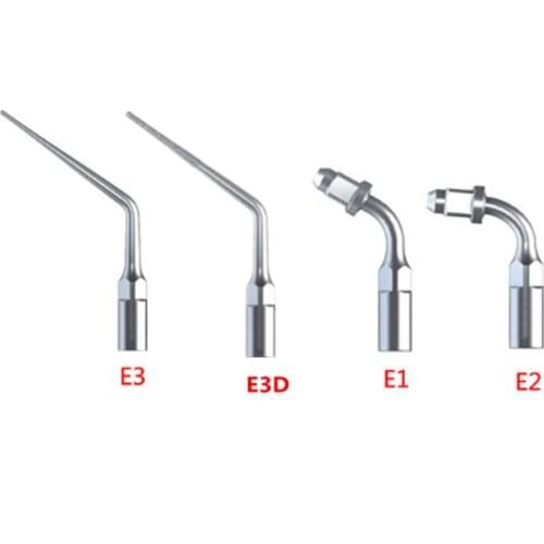 4 Pcs Dental Endo TipS E1 E2 E3 E3D Fit For EMS Woodpecker Ultrasonic Scaler Handpiece